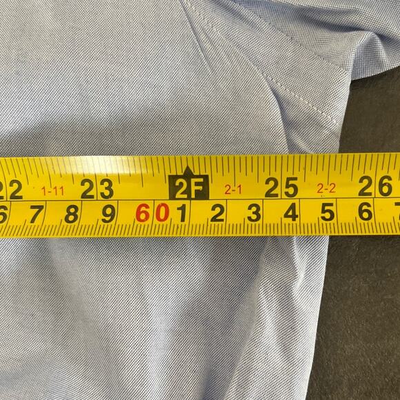 Ralph Lauren Size 16 Button Down 100% Cotton Blue 34/35 - Picture 6 of 7